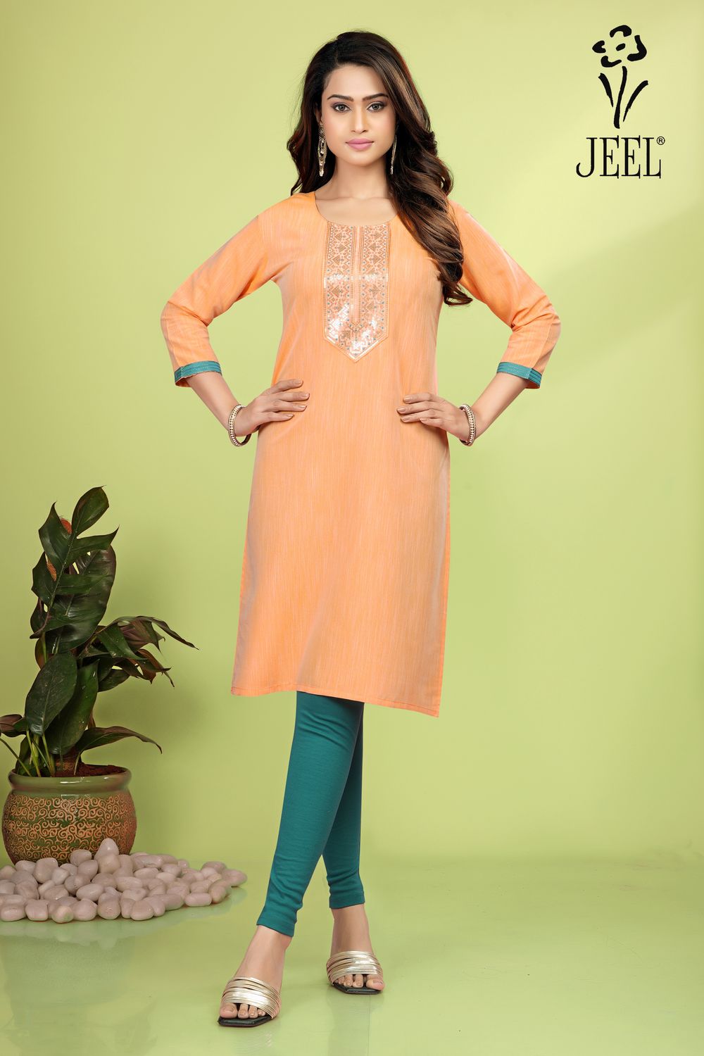 JEEL Embroidery Kurti