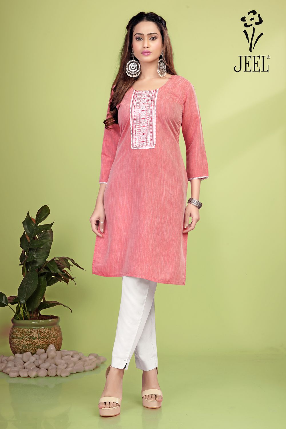 JEEL Embroidery Kurti