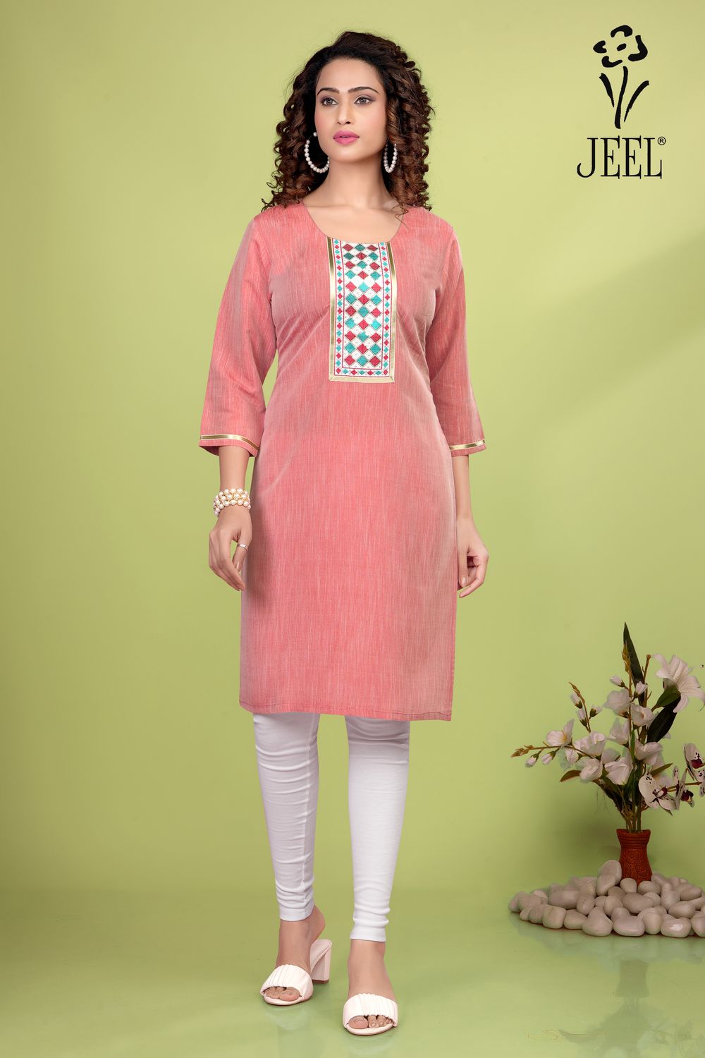 JEEL Embroidery Kurti