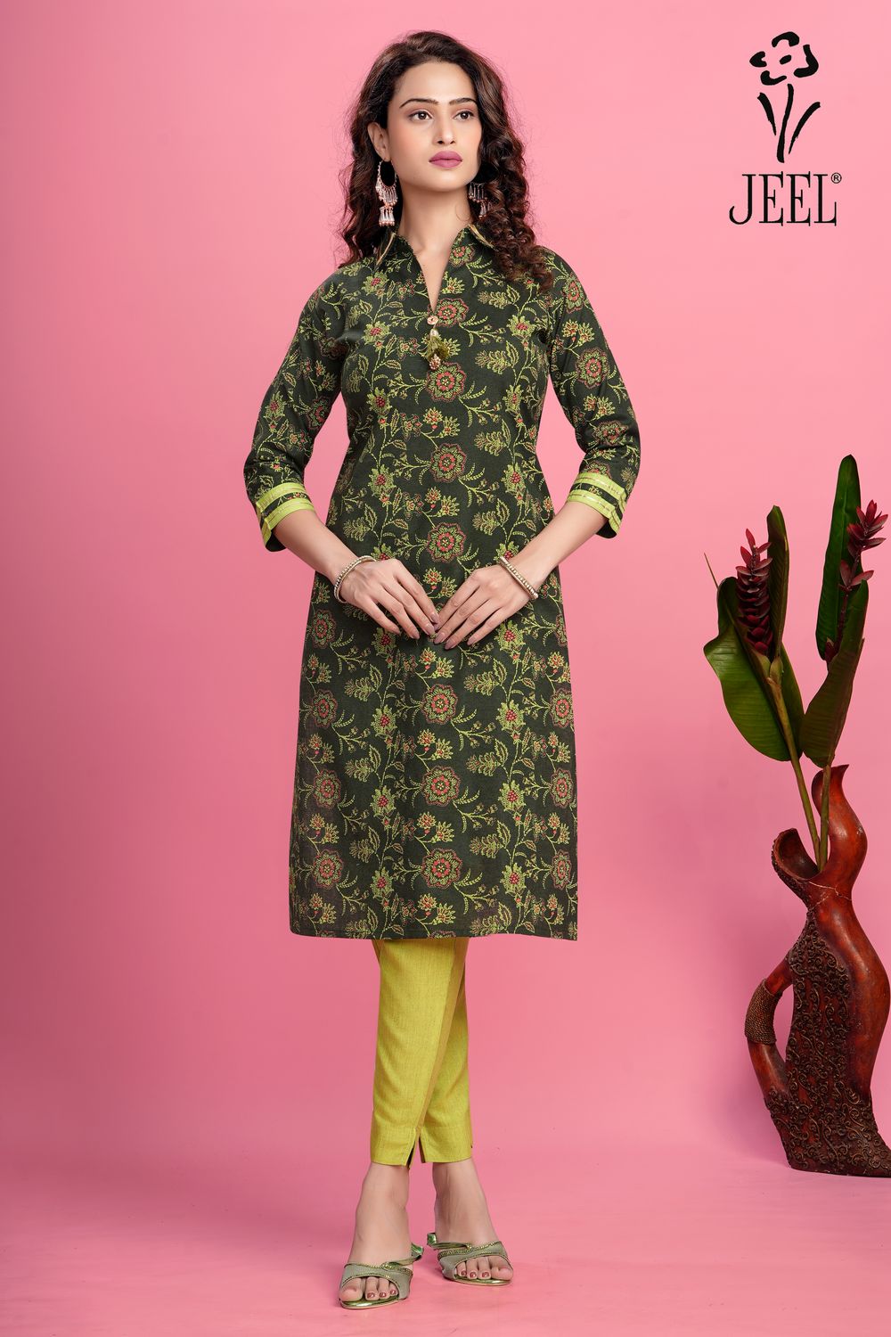 JEEL Kurti &amp; Pant Set