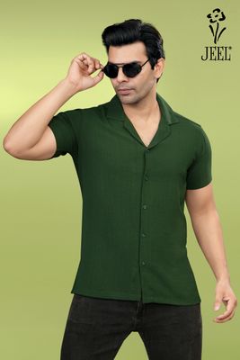 JEEL Gents Shirt - Forest Green