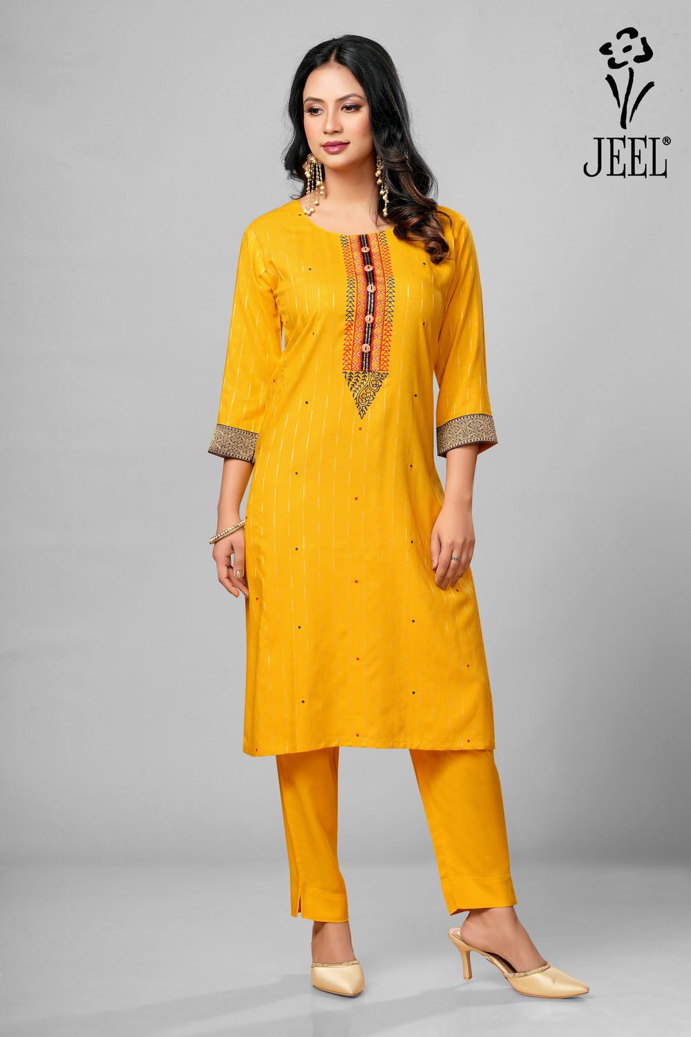 JEEL Kurti &amp; Pant Set