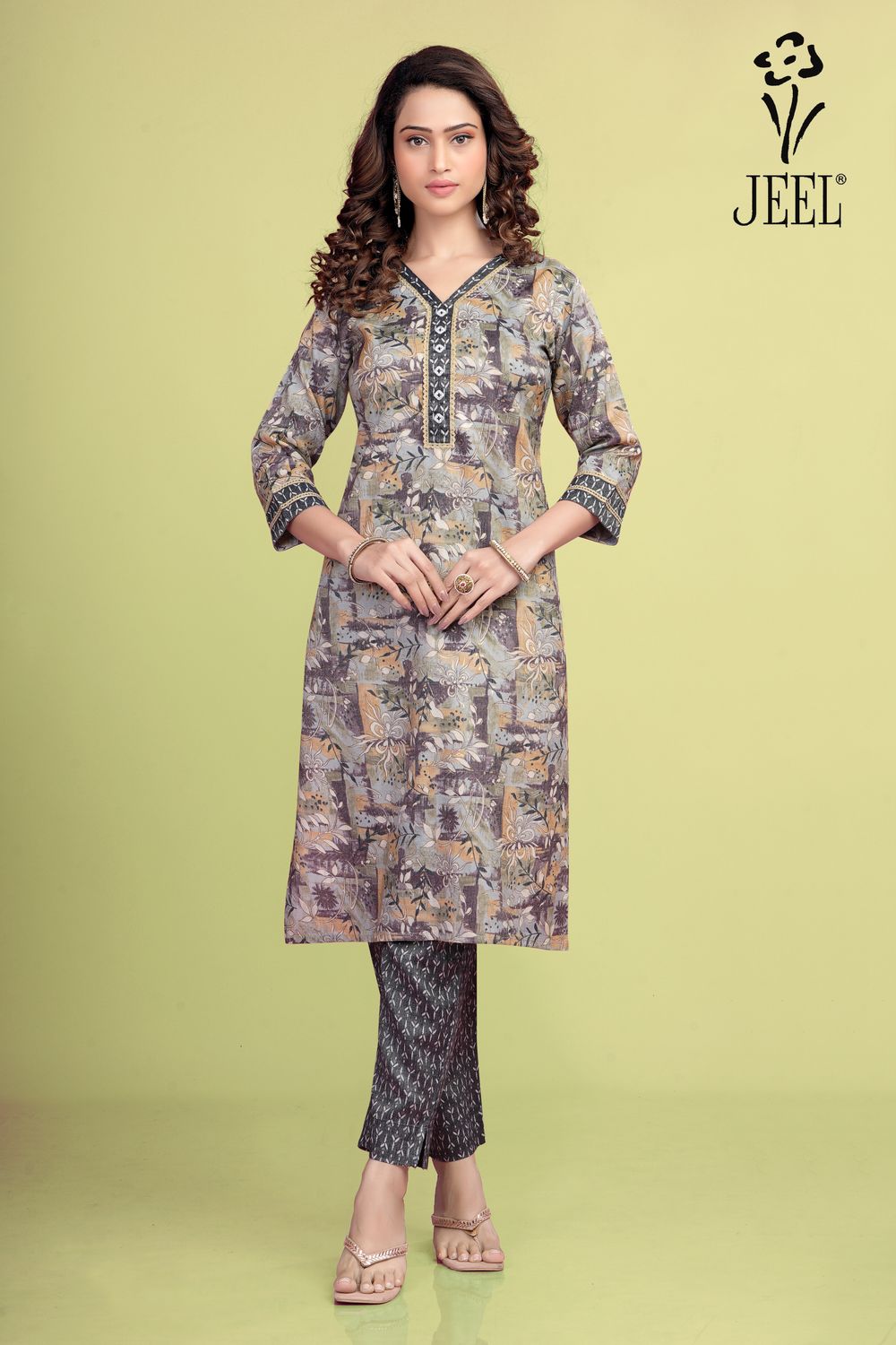JEEL Kurti &amp; Pant Set