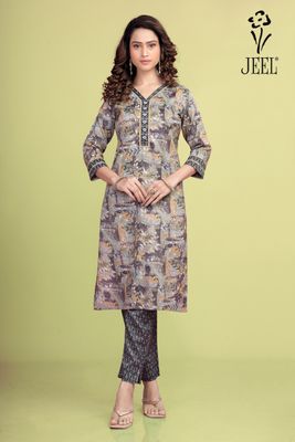 JEEL Kurti &amp; Pant Set
