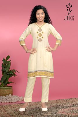 JEEL Children Kurti &amp; Pant Set