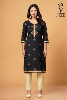 JEEL Casual Kurti - Gold Edition