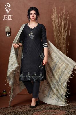 JEEL Punjabi Suit - Navy Blue