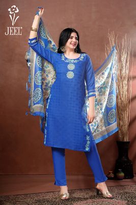 JEEL Punjabi Suit - Royal Blue