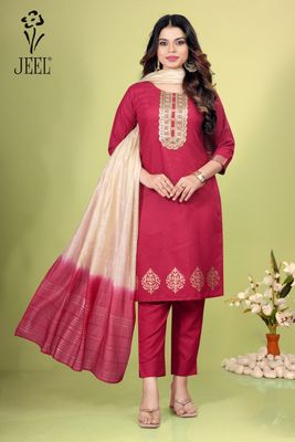 JEEL Punjabi Suit - Maroon