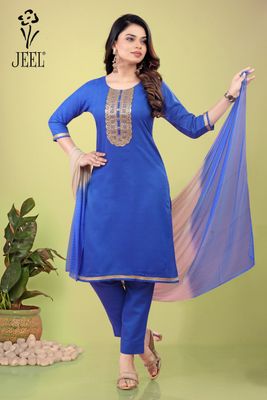 JEEL Punjabi Suit - Royal Blue