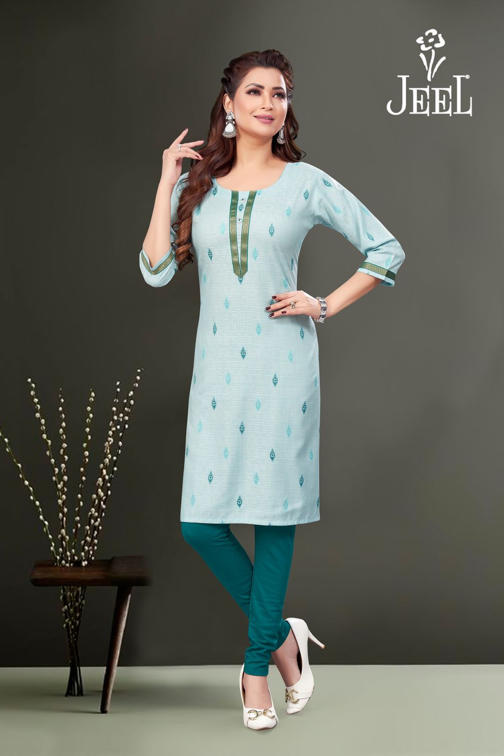 JEEL Varnika Kurti - Pastel