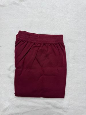 JEEL Cotton Leggings - Dark Maroon