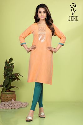JEEL Embroidery Kurti