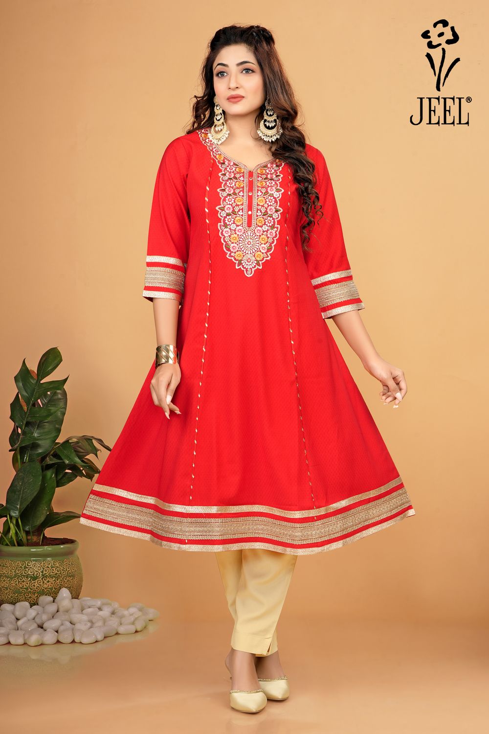 JEEL Supreme Kurti - Red