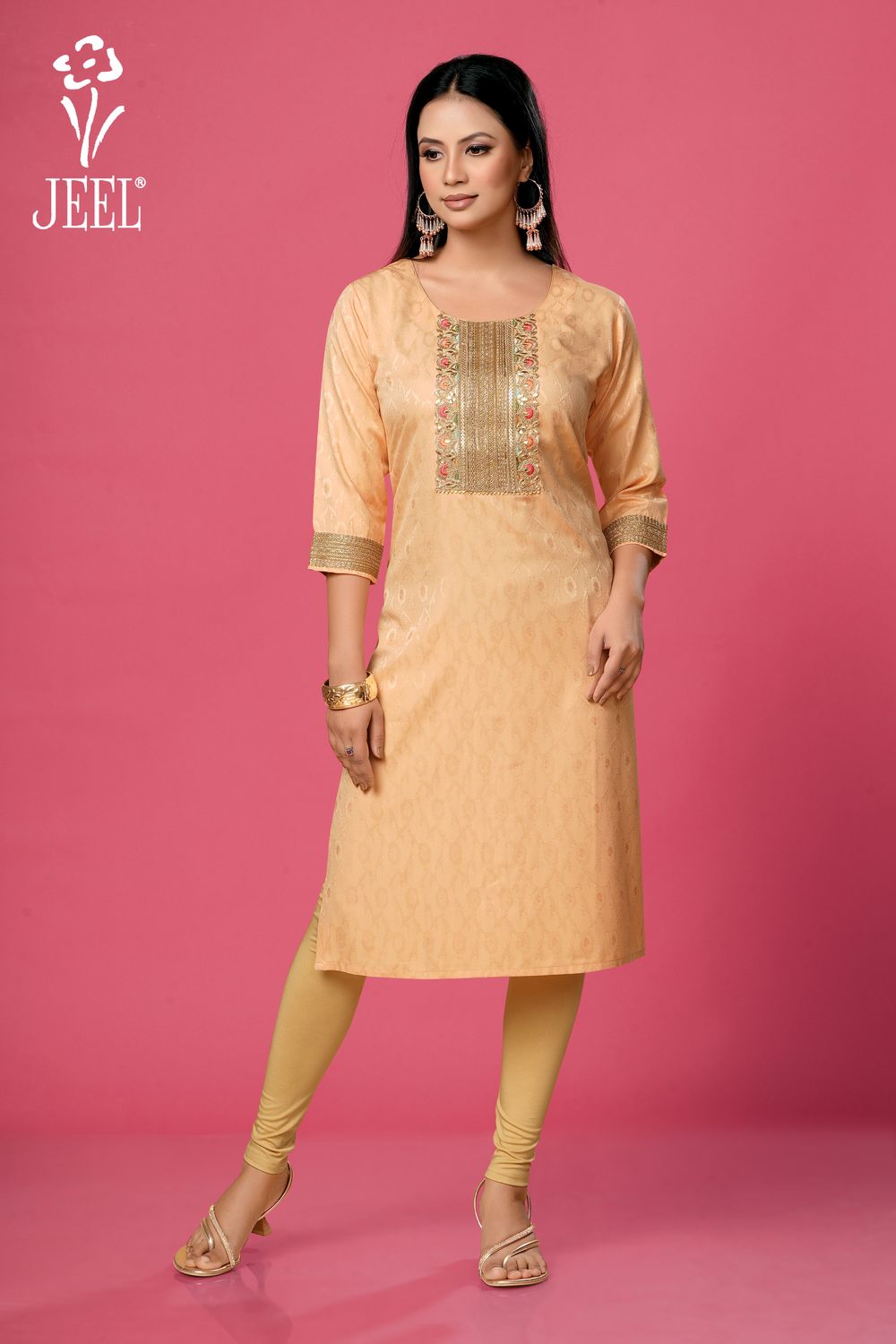 JEEL Supreme Kurti - Peach