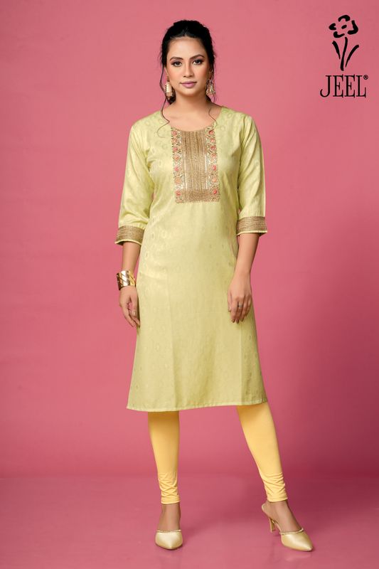 JEEL Supreme Kurti - Pista Green