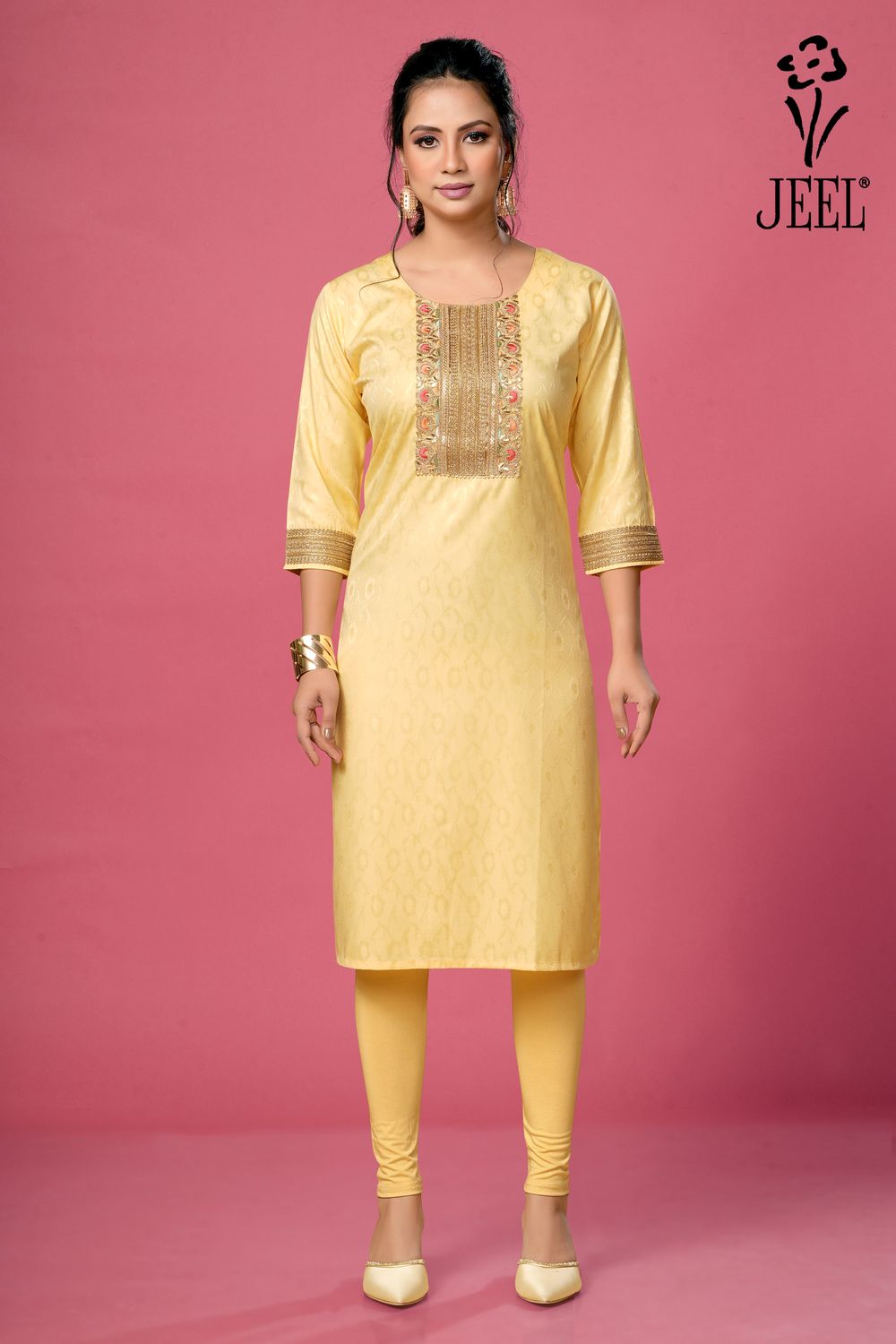 JEEL Supreme Kurti - Yellow
