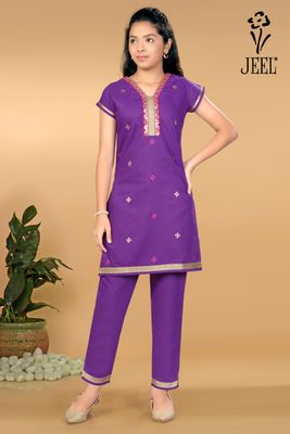 JEEL Children Kurti &amp; Pant Set