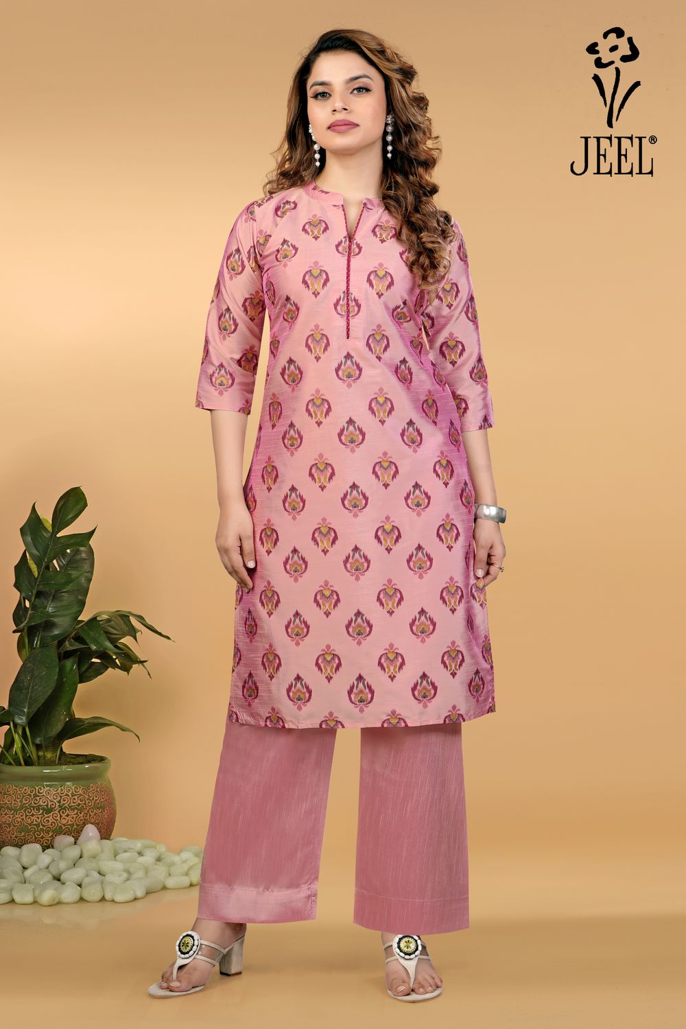 JEEL Kurti &amp; Plazo Set