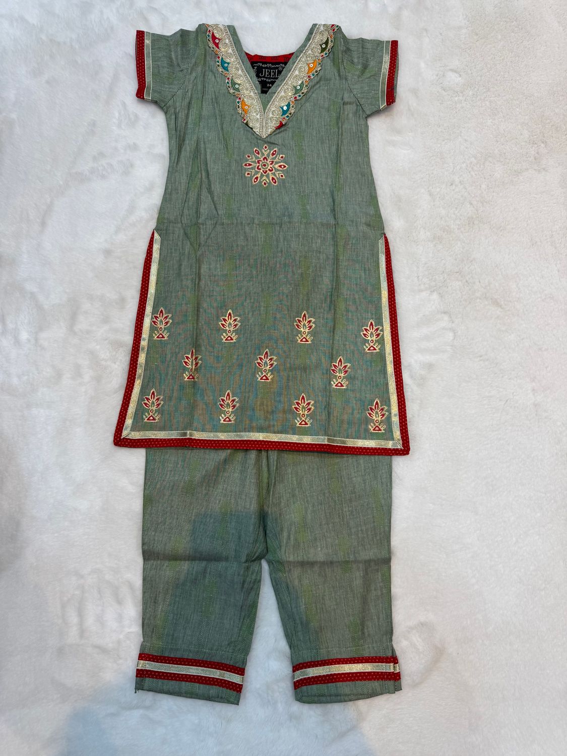 JEEL Children Kurti &amp; Pant Set