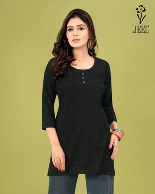 JEEL Short Kurti - Black