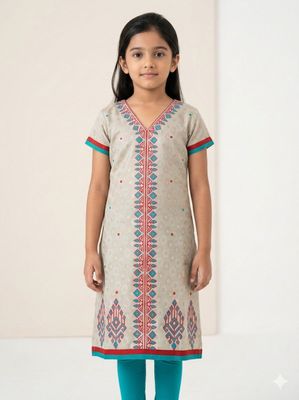 JEEL Children Kurti - Ash Grey