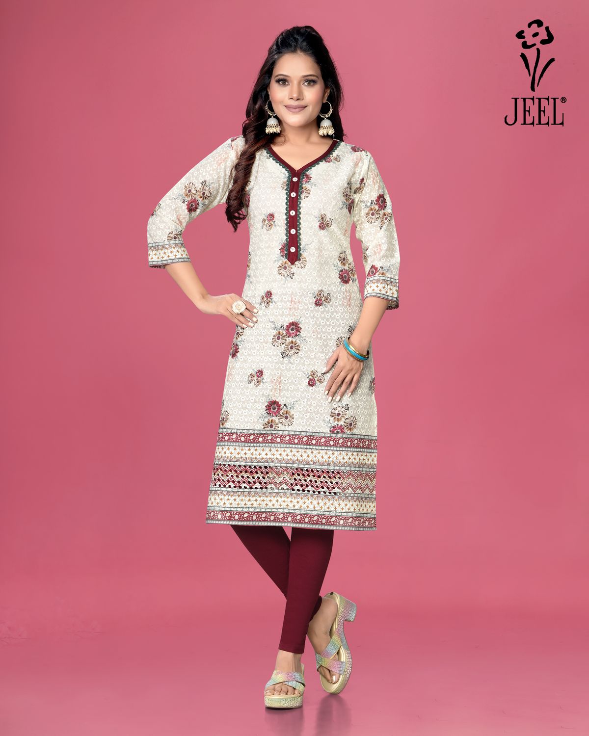 JEEL Chikan Kurti