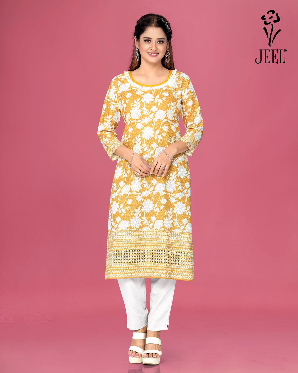 JEEL Chikan Kurti