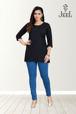JEEL Short Kurti - Black