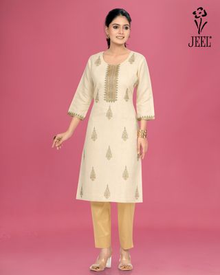 JEEL Supreme Kurti - Dutch white