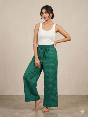 JEEL Plazo with Pockets - Green 11651