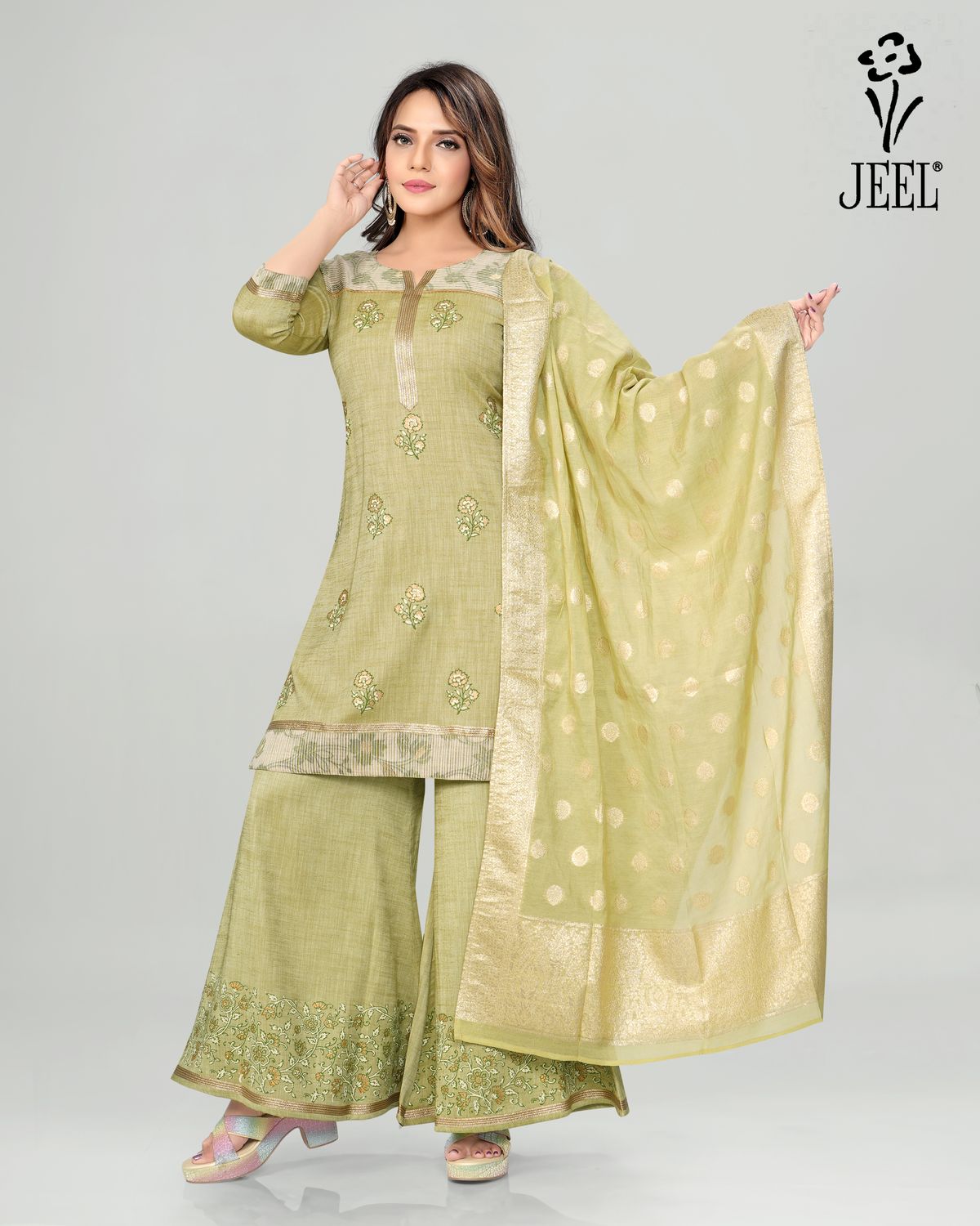 JEEL Punjabi Suit - Plazo