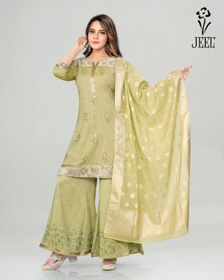 JEEL Punjabi Suit - Plazo