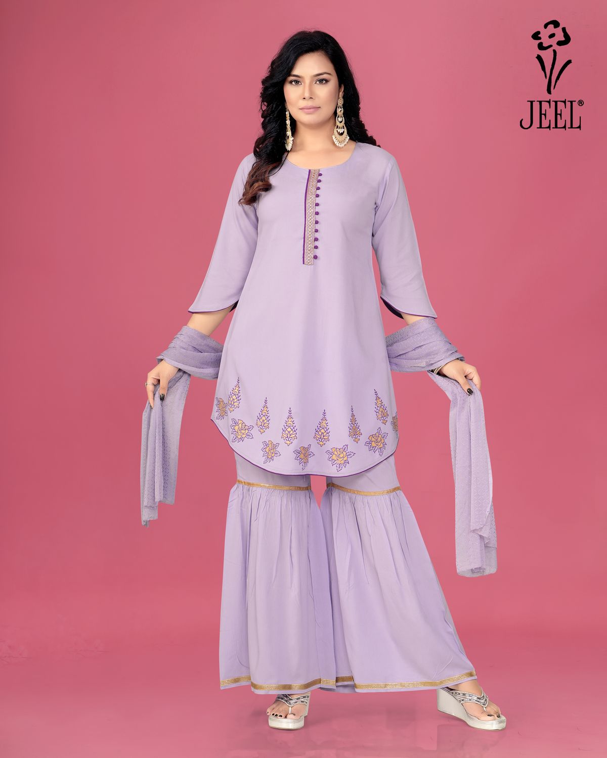 JEEL Punjabi Suit - Sharara