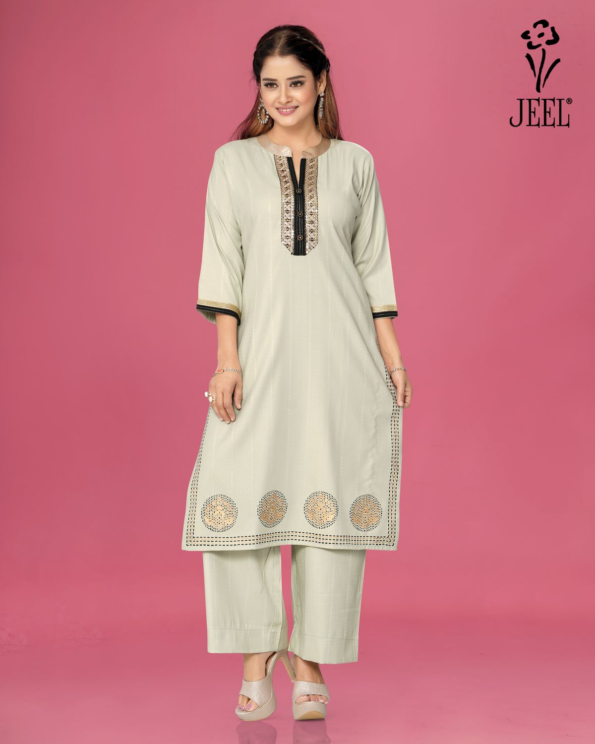 JEEL Kurti &amp; Plazo Set