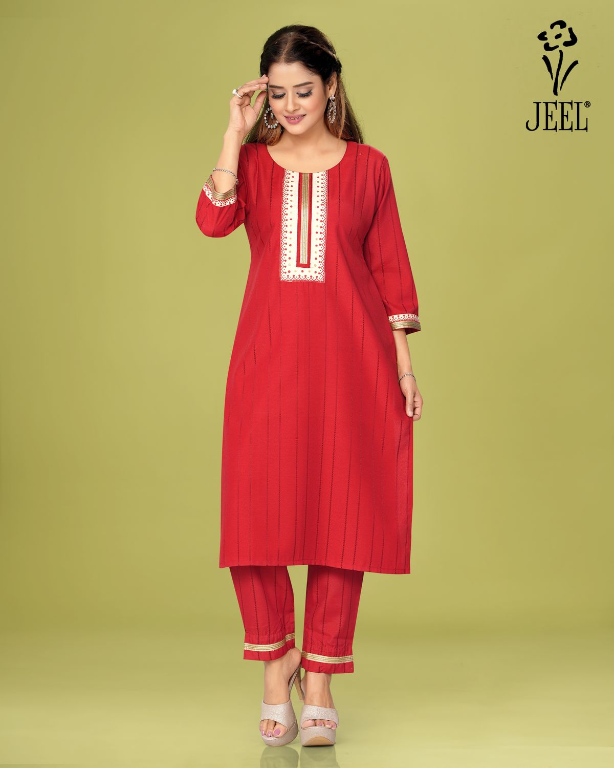 JEEL Kurti &amp; Pant Set