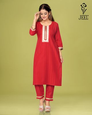 JEEL Kurti &amp; Pant Set