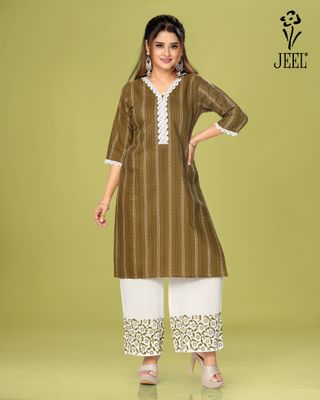 JEEL Kurti &amp; Plazo Set