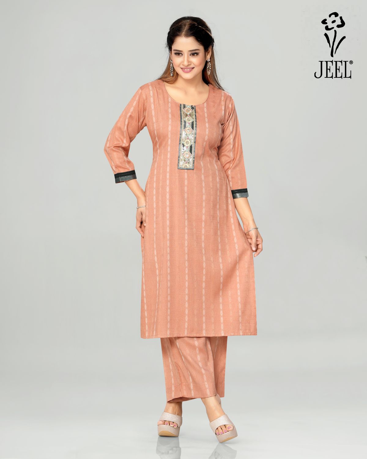 JEEL Kurti &amp; Plazo Set