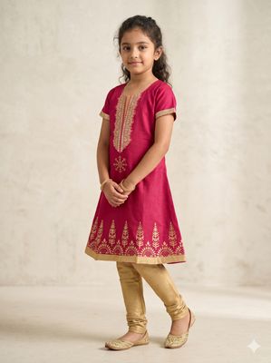 JEEL Children Kurti - Semi Flare