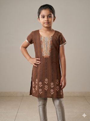 JEEL Children Kurti - Straight Cut