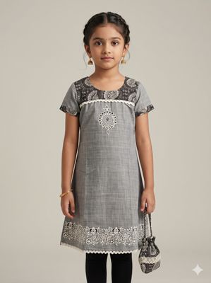JEEL Children Kurti - Semi Flare