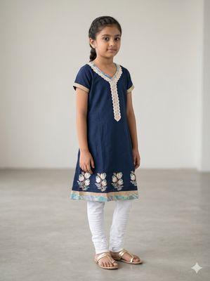JEEL Children Kurti - Semi Flare