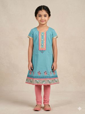 JEEL Children Kurti - Semi Flare