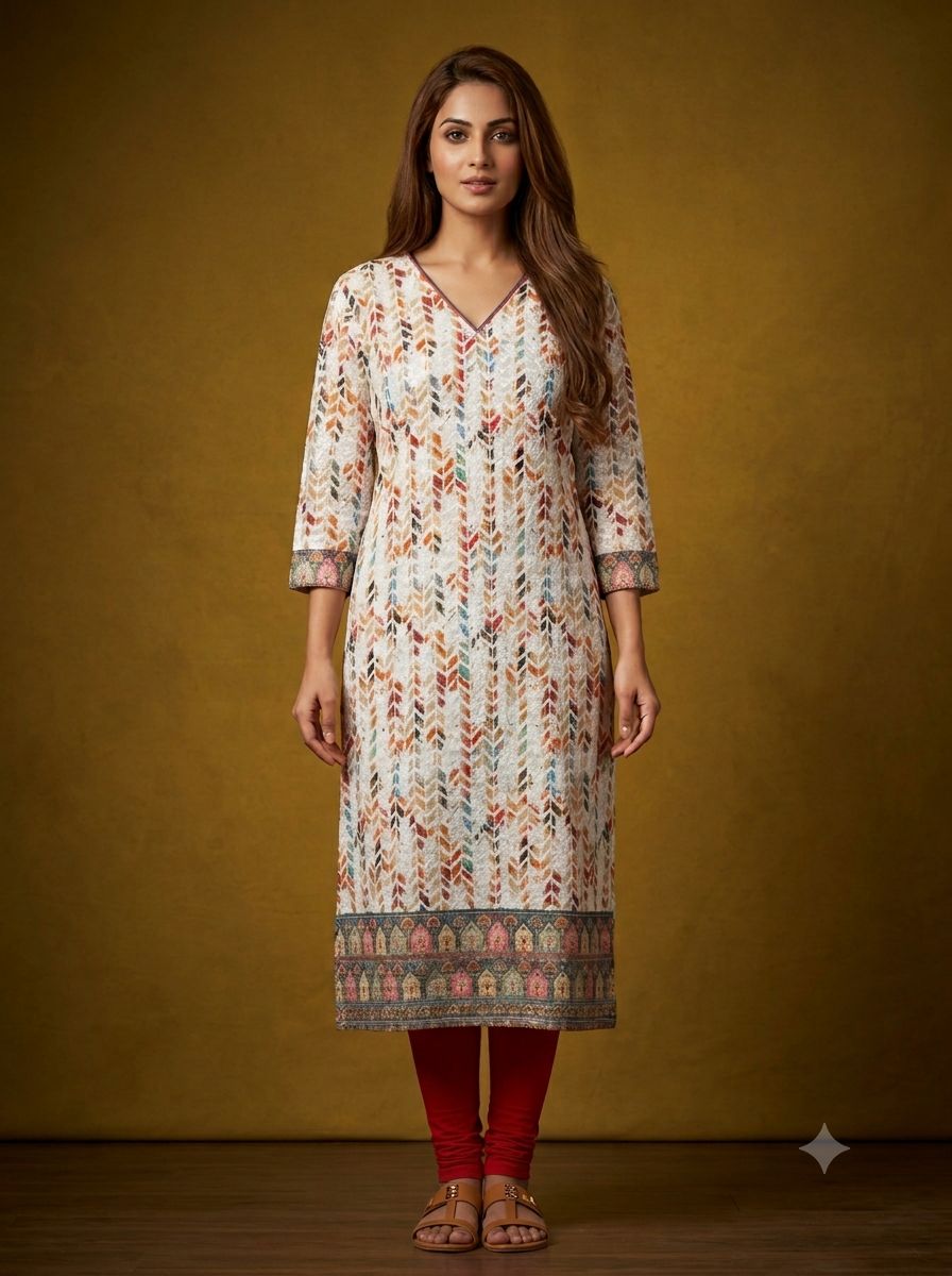 JEEL Chikan Kurti