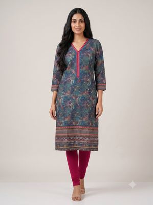 JEEL Chikan Kurti JEEL Chikan Kurti