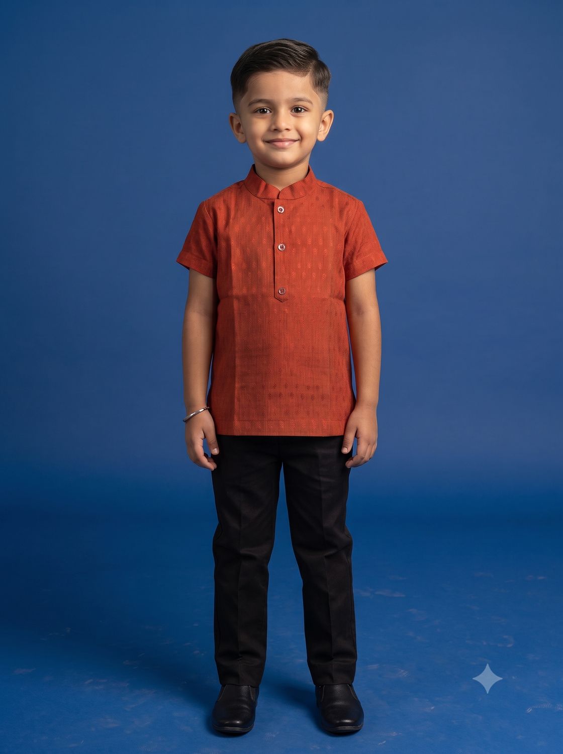 JEEL Boys Kurta - Dark Orange