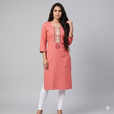 JEEL Casual Kurti - Pretty Pink JEEL Casual Kurti - Pretty Pink