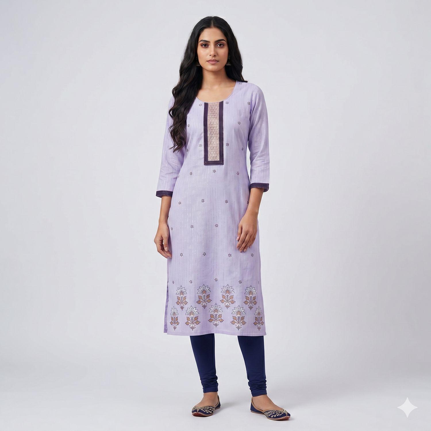 JEEL Casual Kurti - Pastel Purple