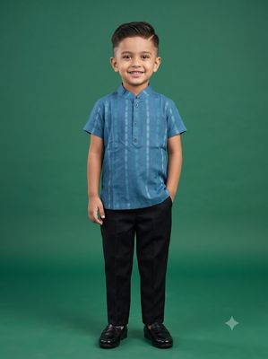 JEEL Boys Kurta - Ocean Blue